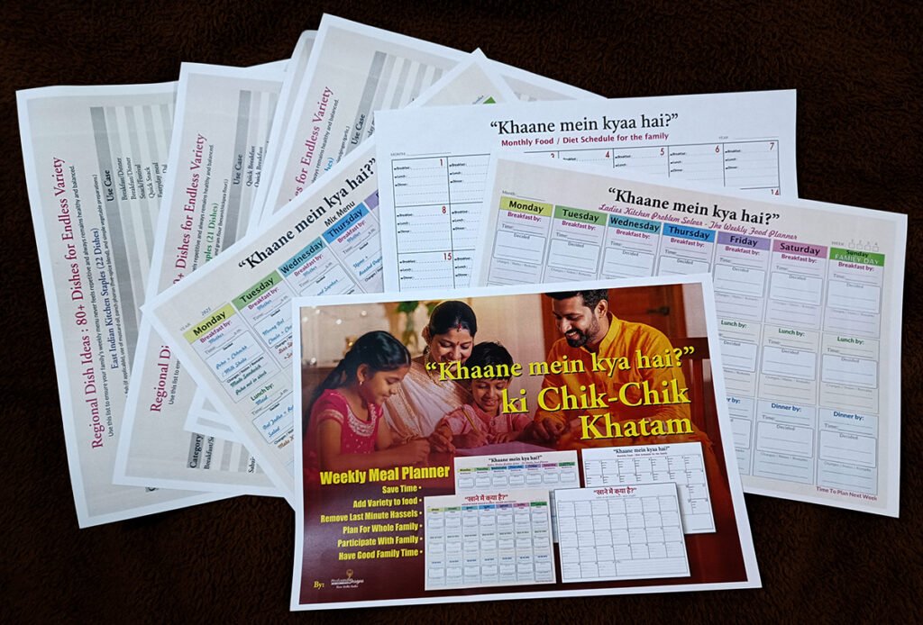 Printed Kit-Khanaplan.com - Weekly Meal Planner